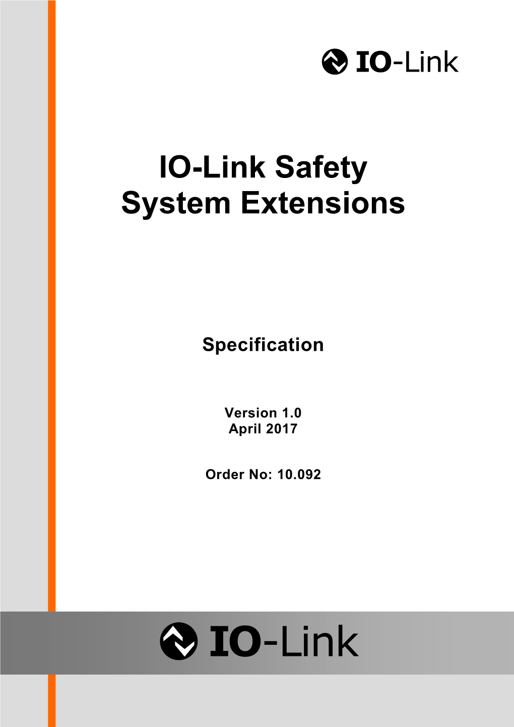 IO-Link Safety – System Extensions