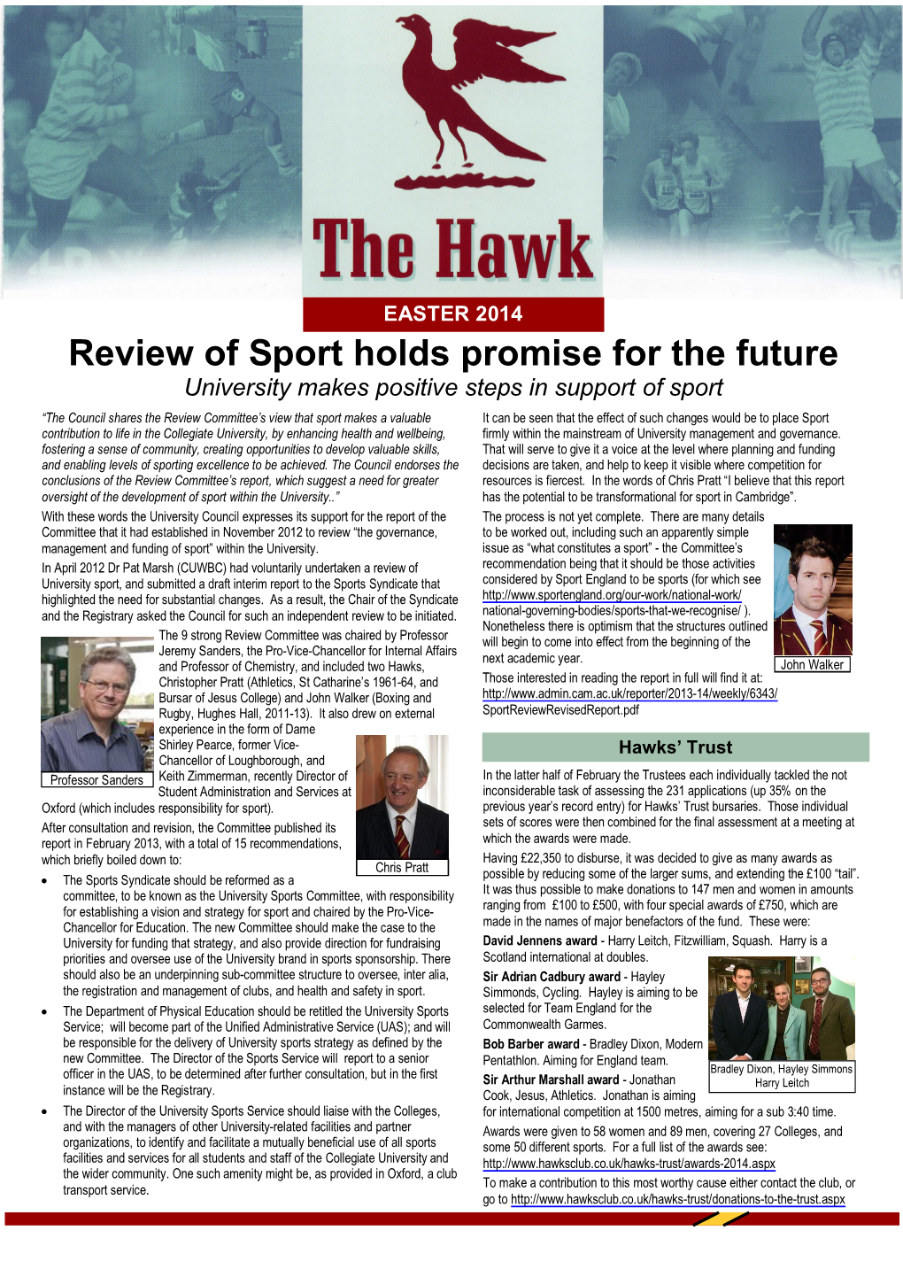 Review of Sport Holds Promise for the Future