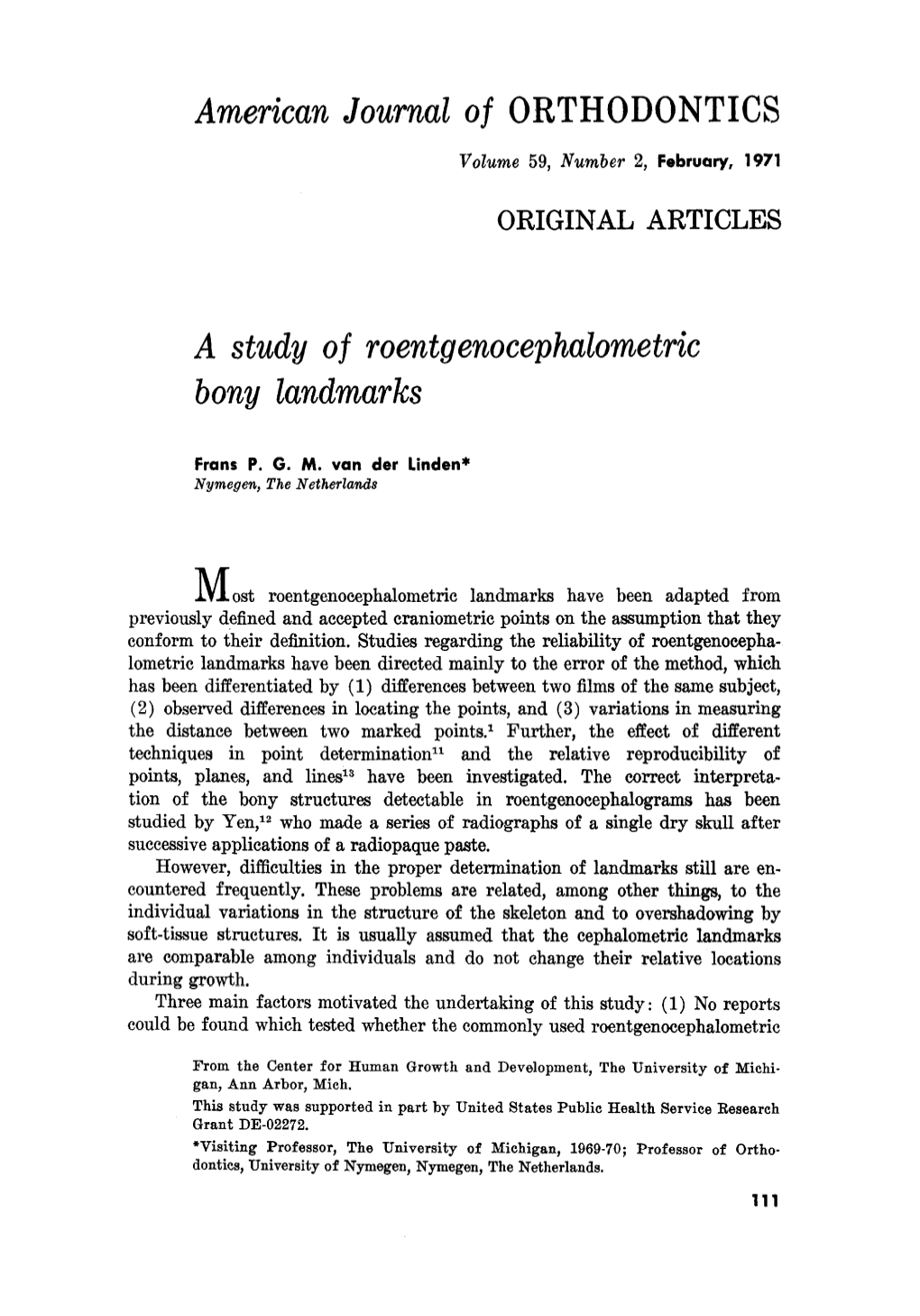 American Journal of ORTHODONTICS