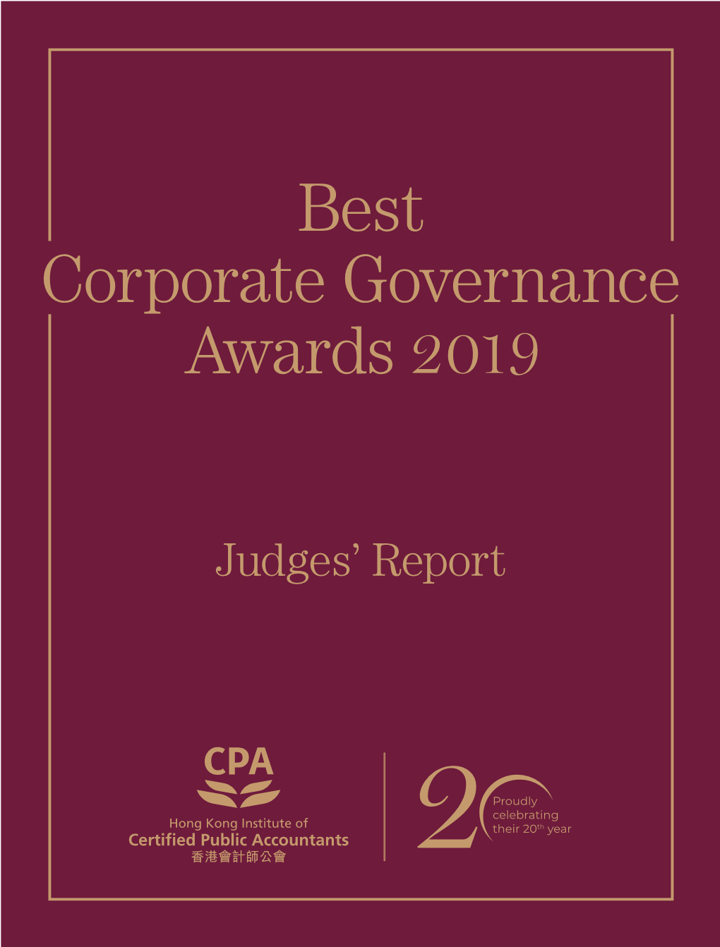 2019Best Corporate Governance Awards