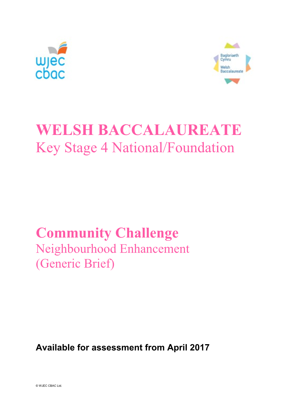 Welsh Baccalaureate s1