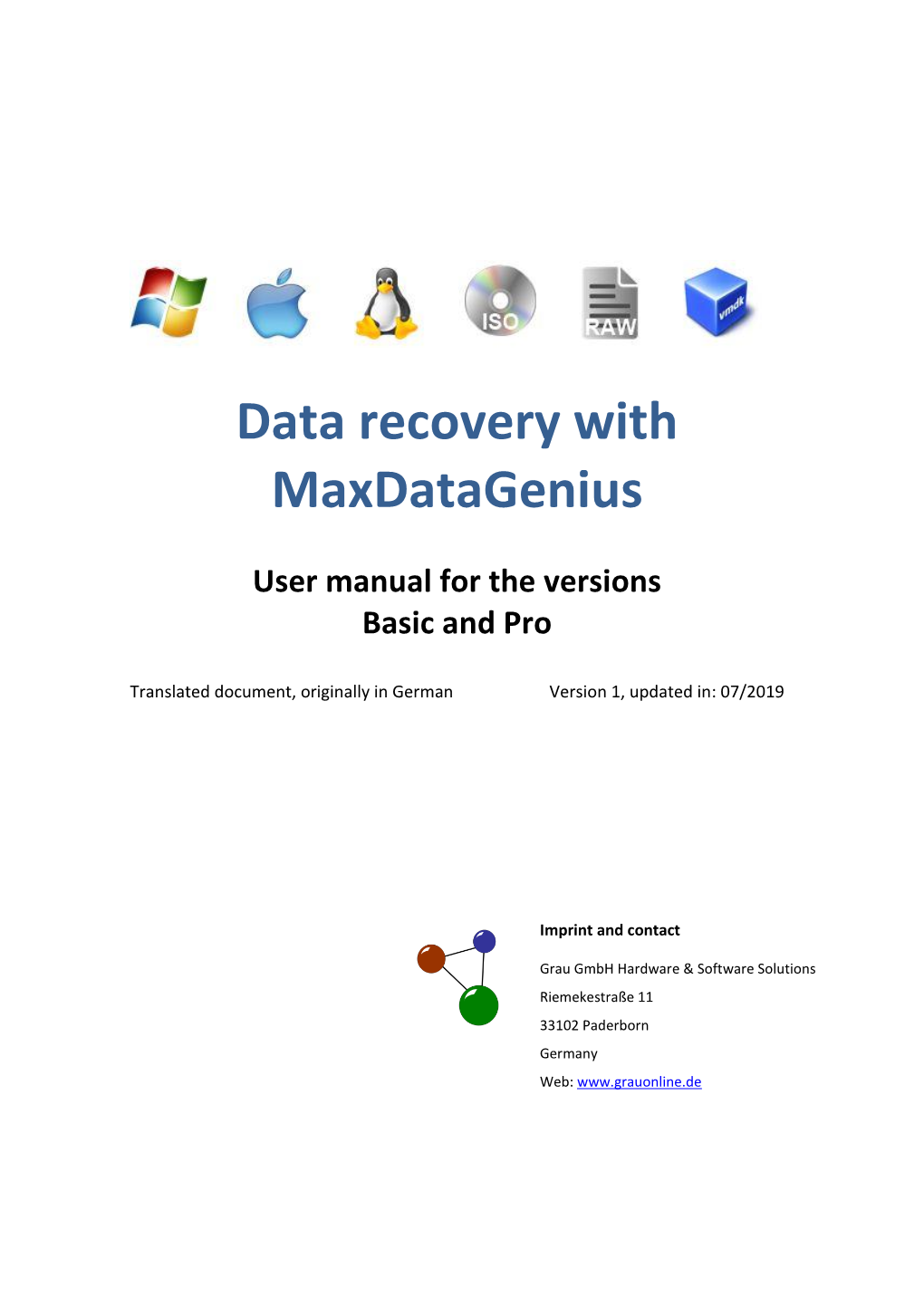 Data Recovery with Maxdatagenius