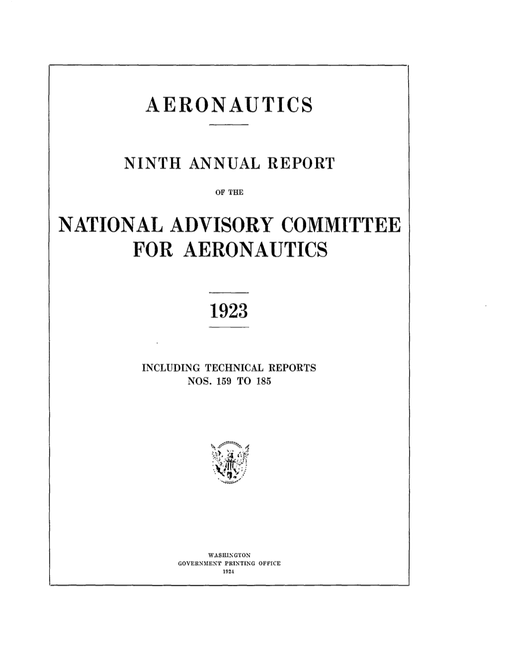 Aeronautics Nationaladvisorycommittee