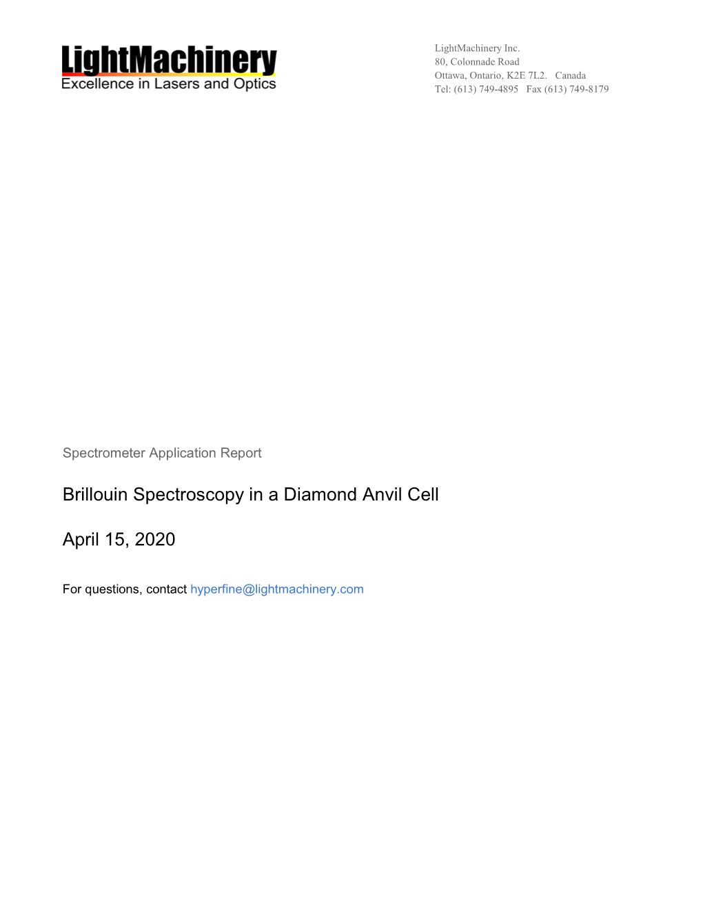 1.03 Mb Brillouin Spectroscopy in a Diamond Anvil Cell.Pdf