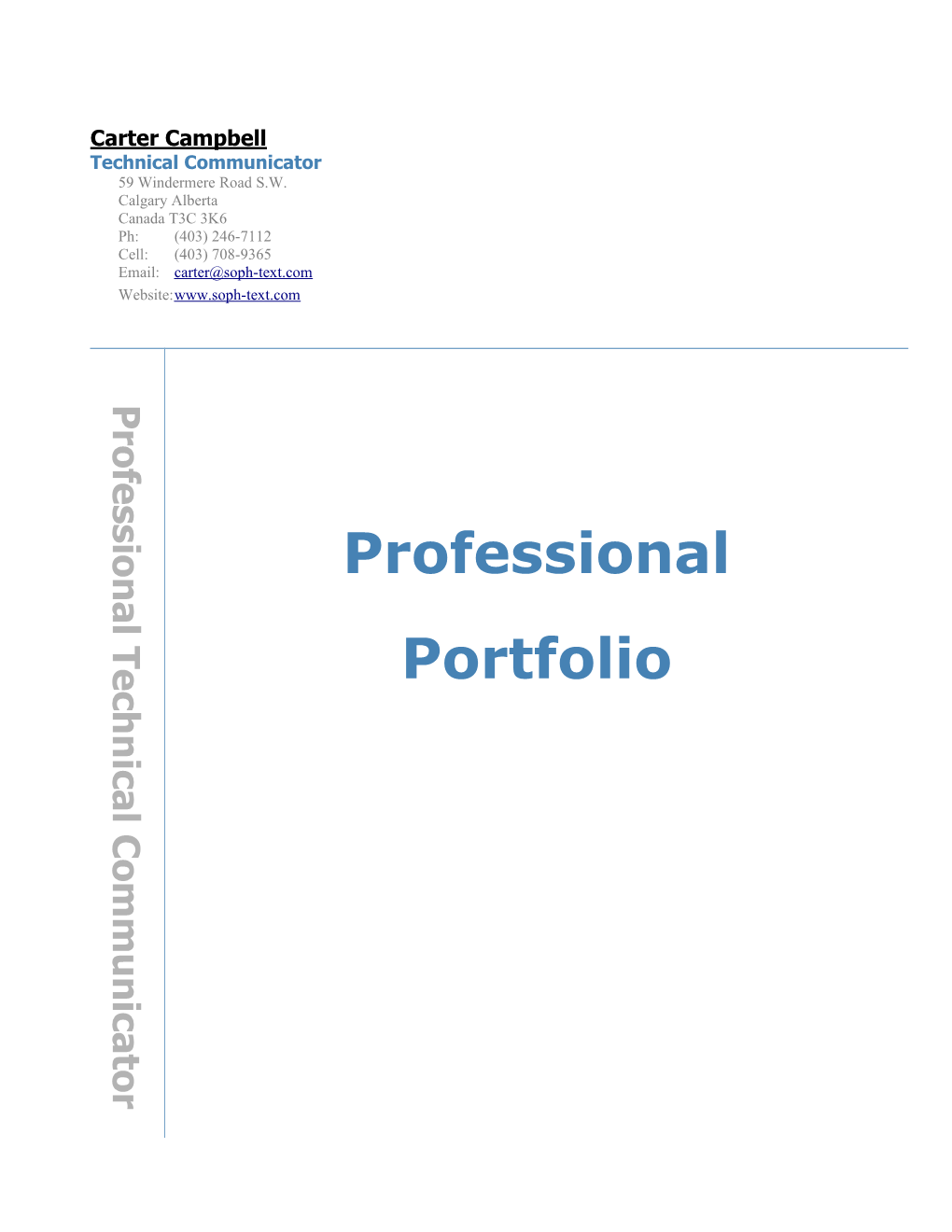 Professional Portfolio