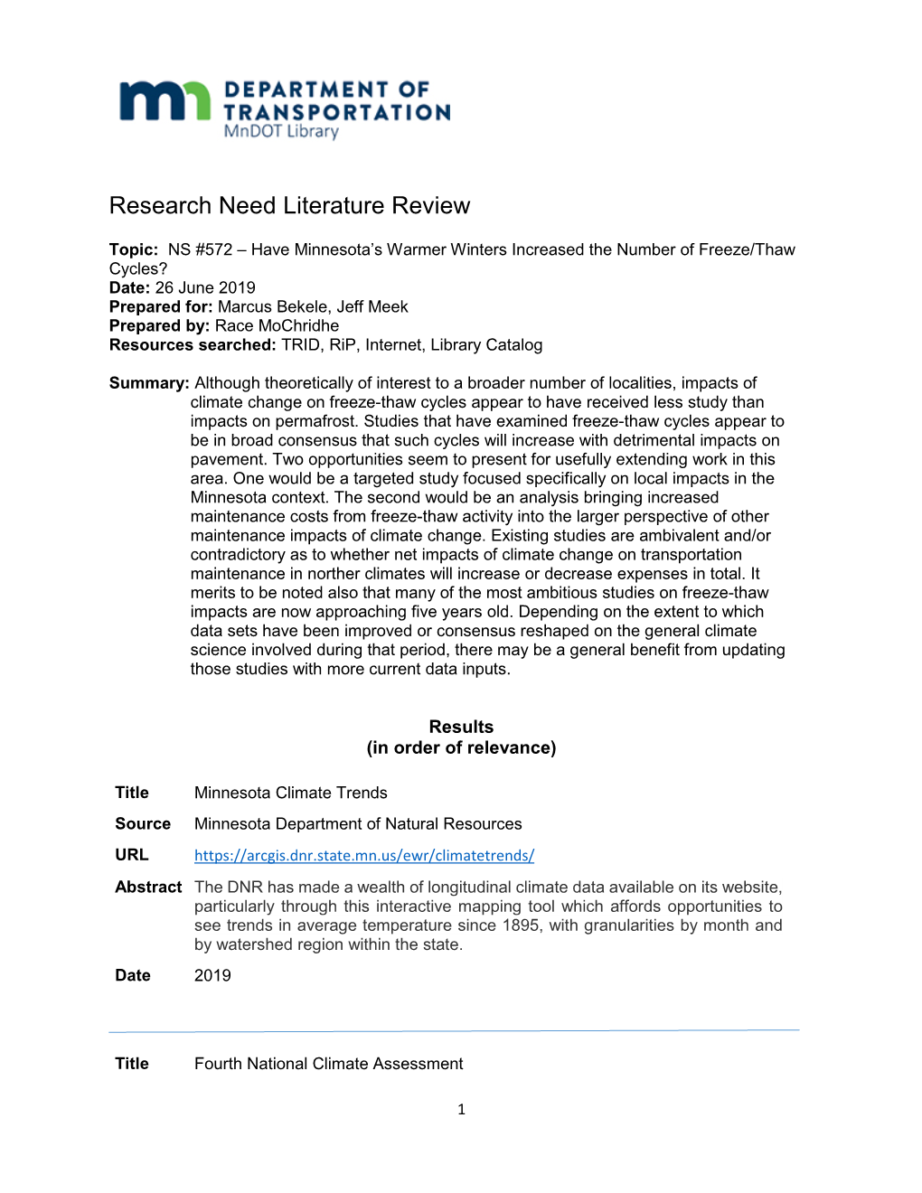 Research Need Literature Review