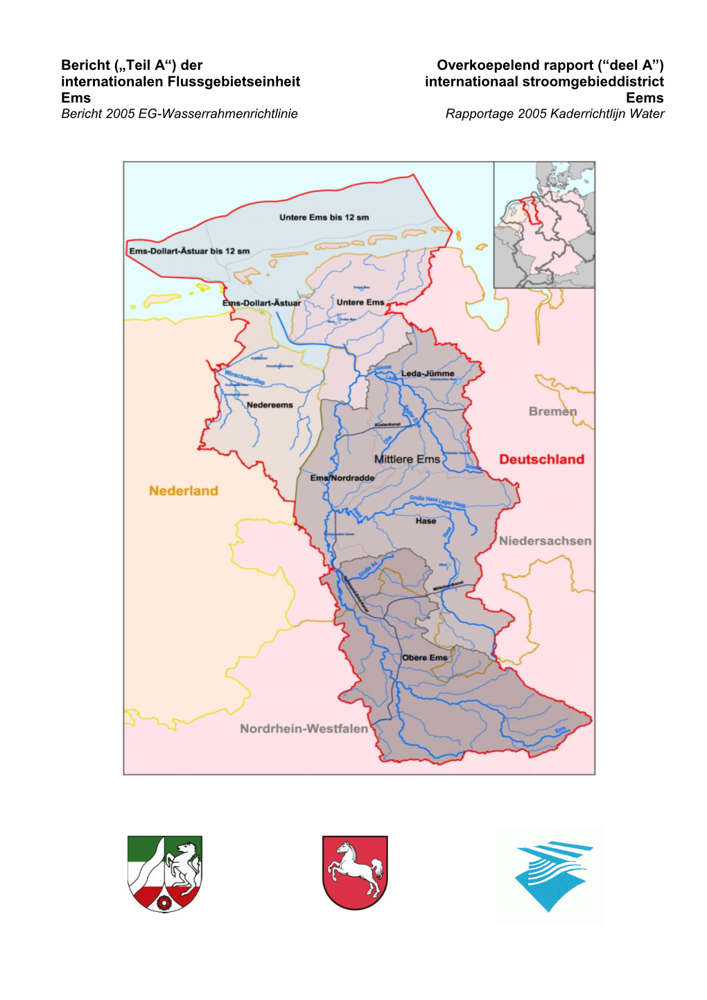 Bericht („Teil A“) Der Internationalen Flussgebietseinheit Ems