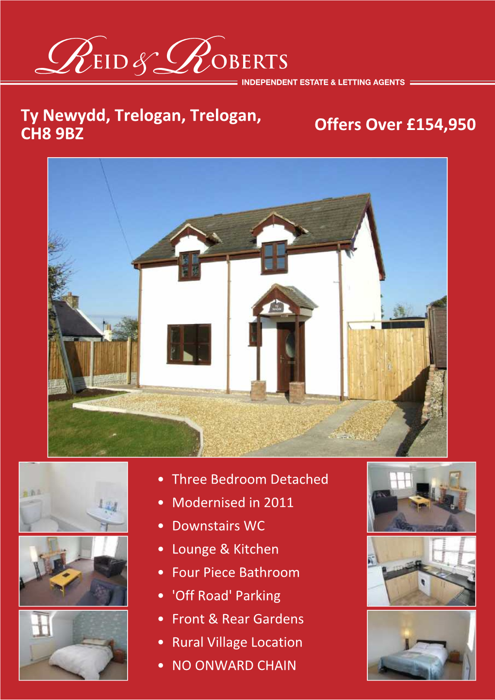 Ty Newydd, Trelogan, Trelogan, CH8 9BZ Offers Over £154,950