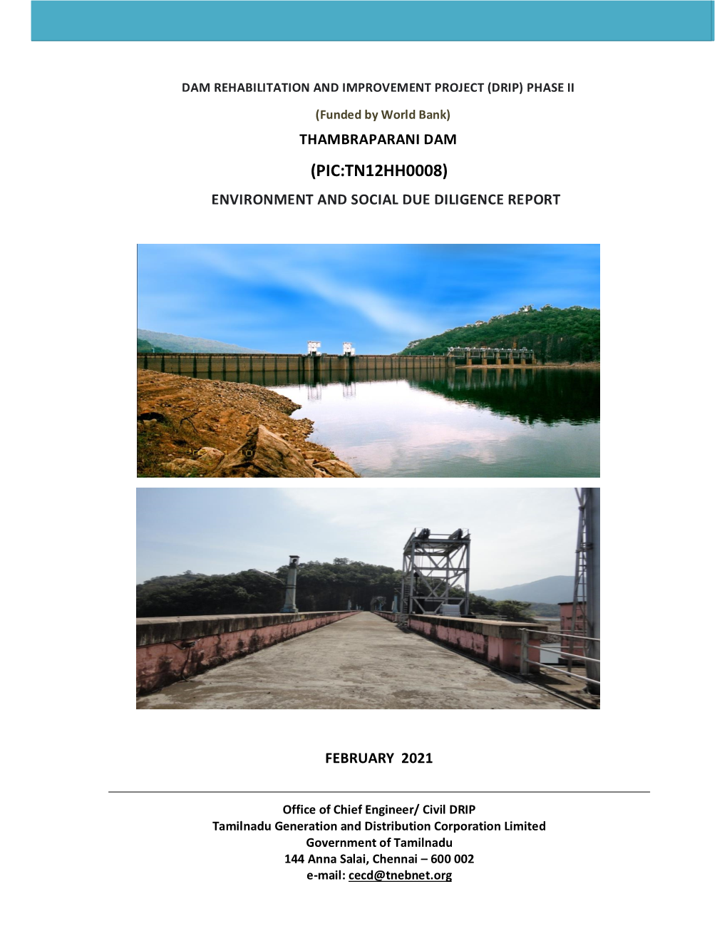 Thambraparani Dam