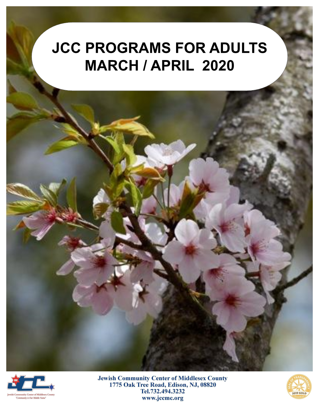 Jcc Programs for Adults March / April 2020 Jcc Staff Phone Directory