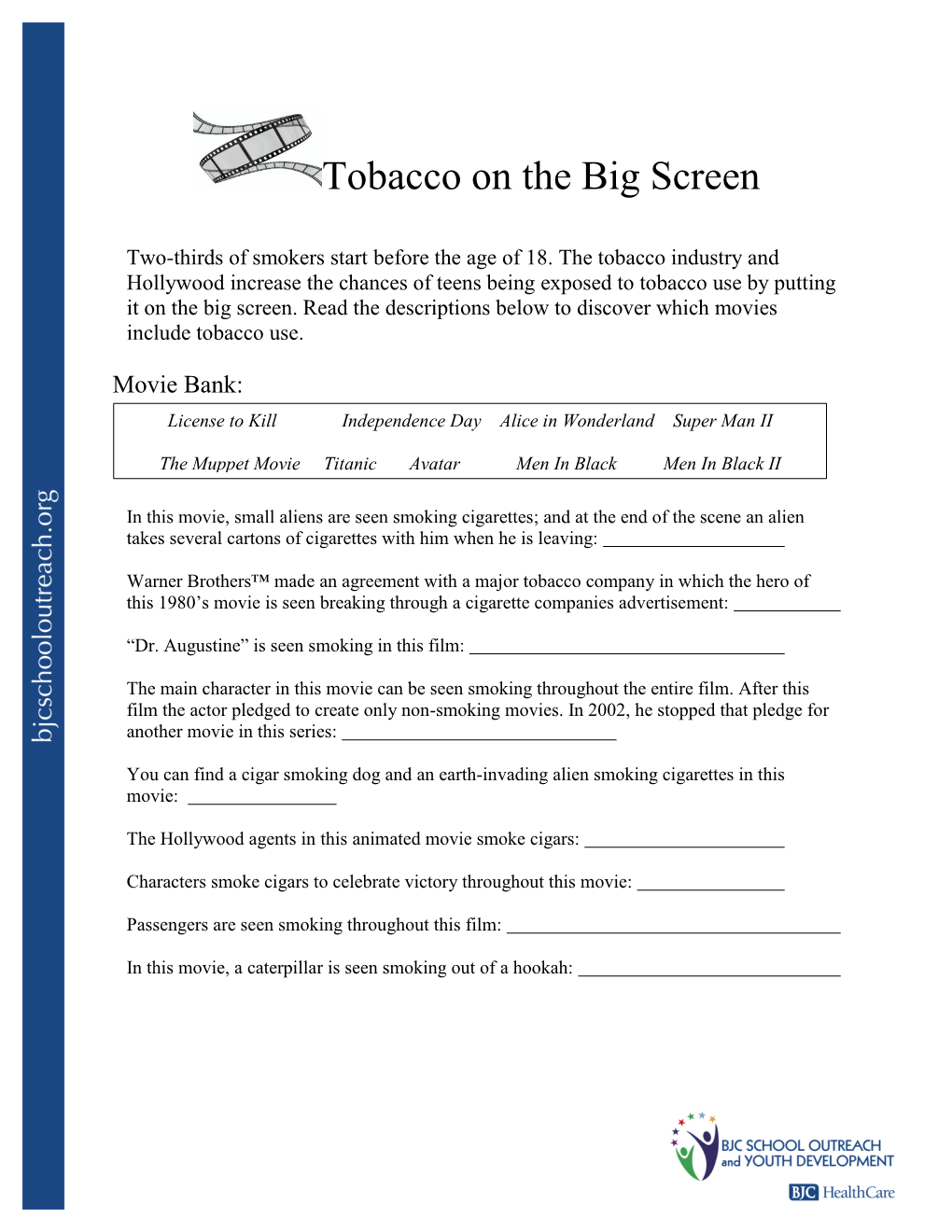 Tobacco on the Big Screen