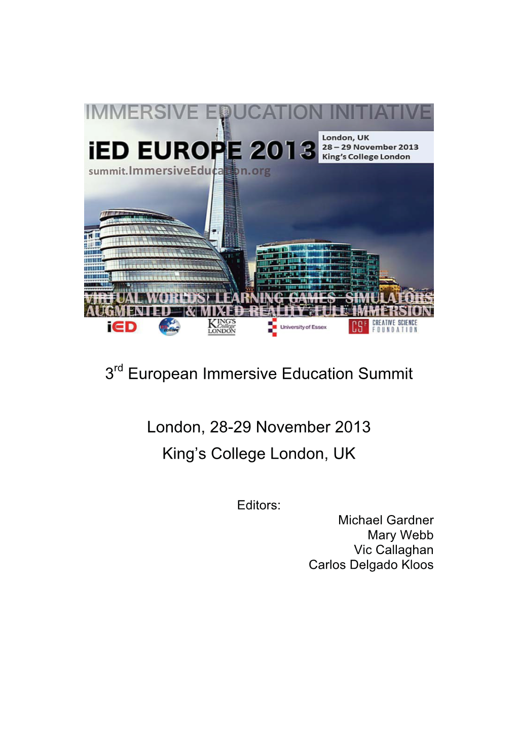 Ied Europe 2013 London Summit