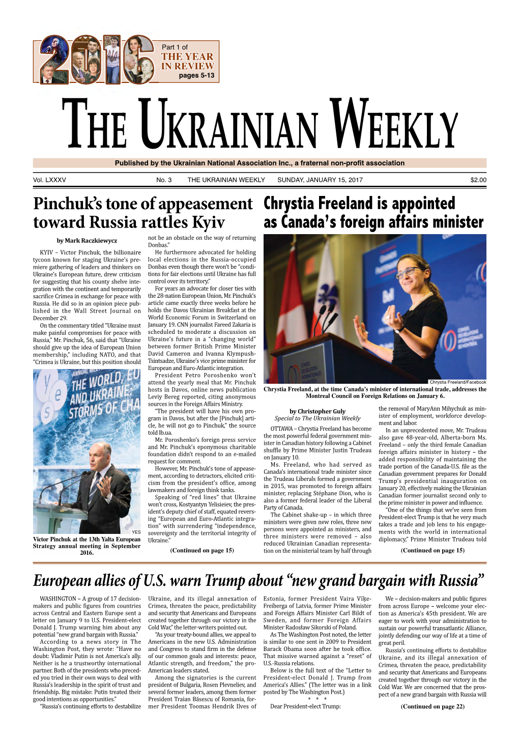 The Ukrainian Weekly, 2017