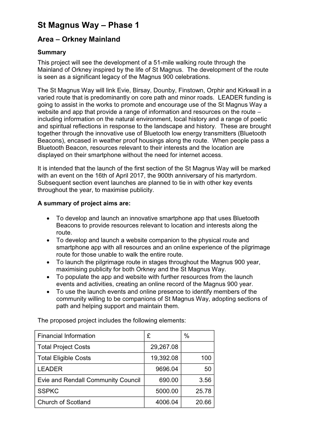 St Magnus Way – Phase 1