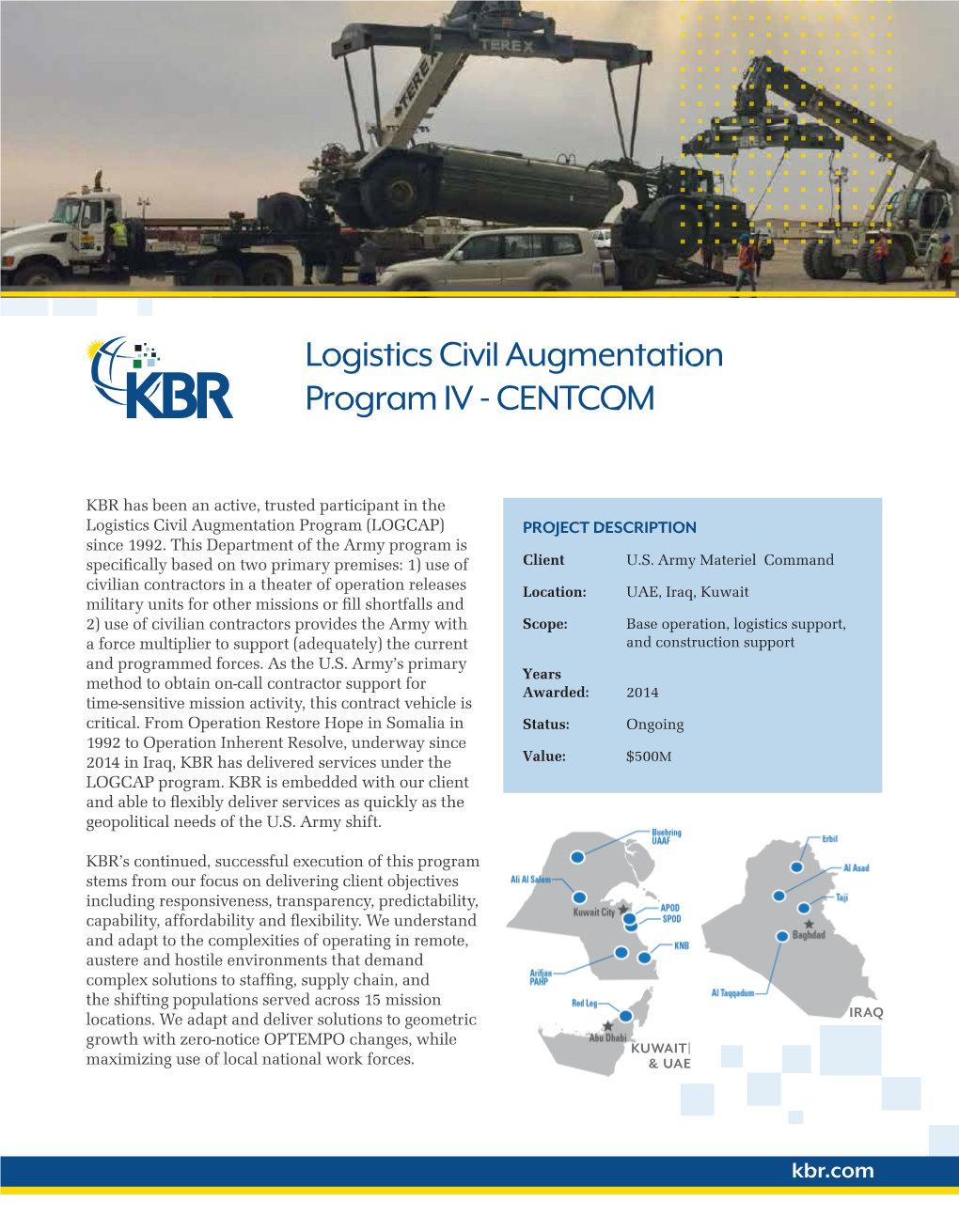 Logistics Civil Augmentation Program IV - CENTCOM