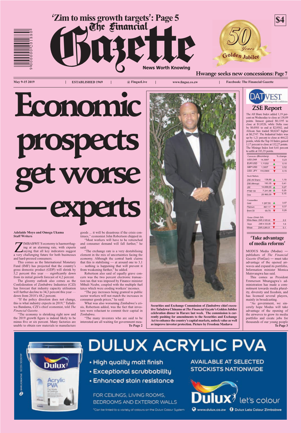 'Zim to Miss Growth Targets': Page 5