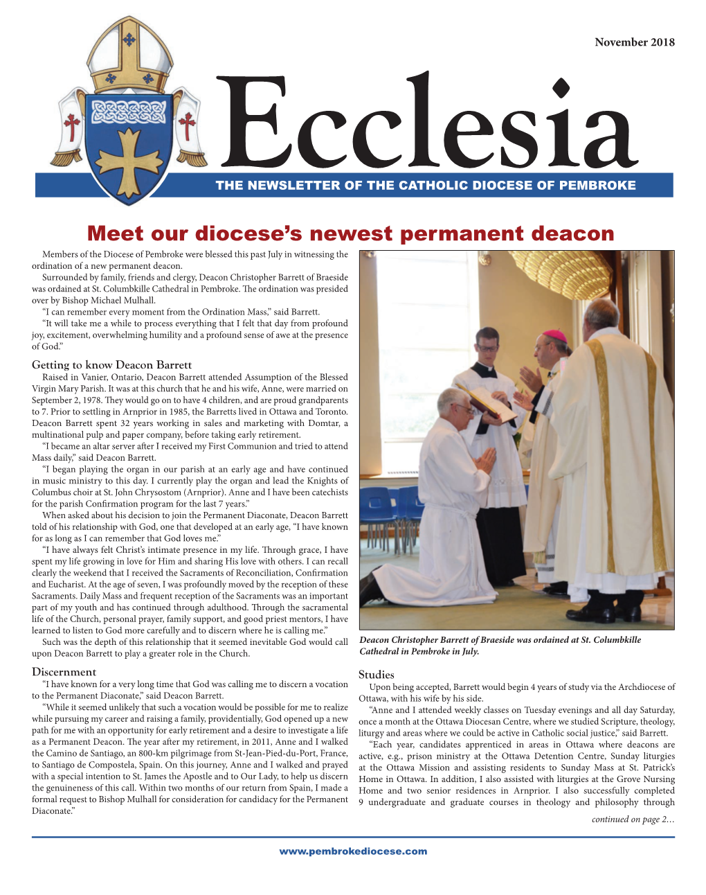 Meet Our Diocese's Newest Permanent Deacon
