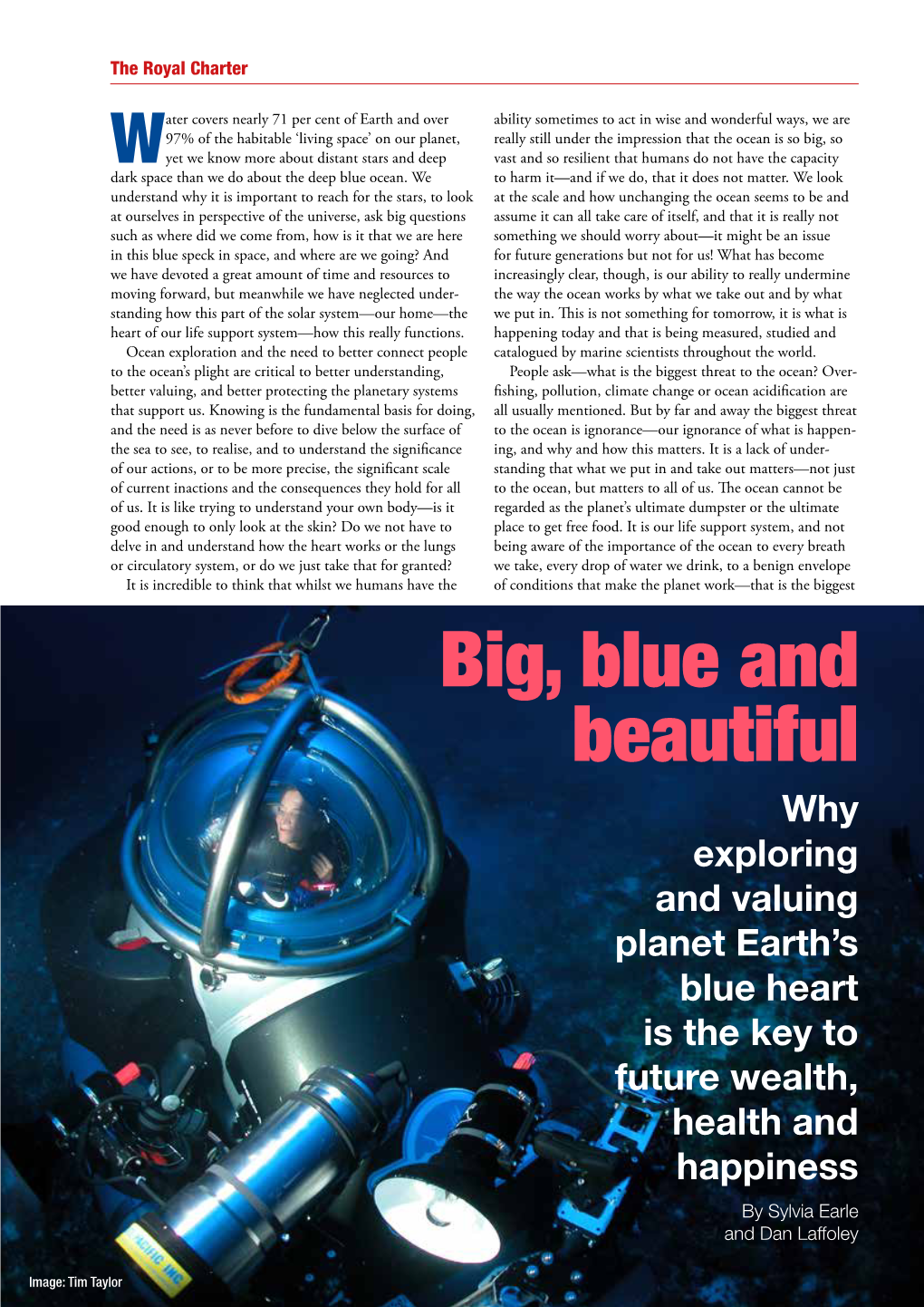 Big, Blue and Beautiful. the Marine Biologist, 2