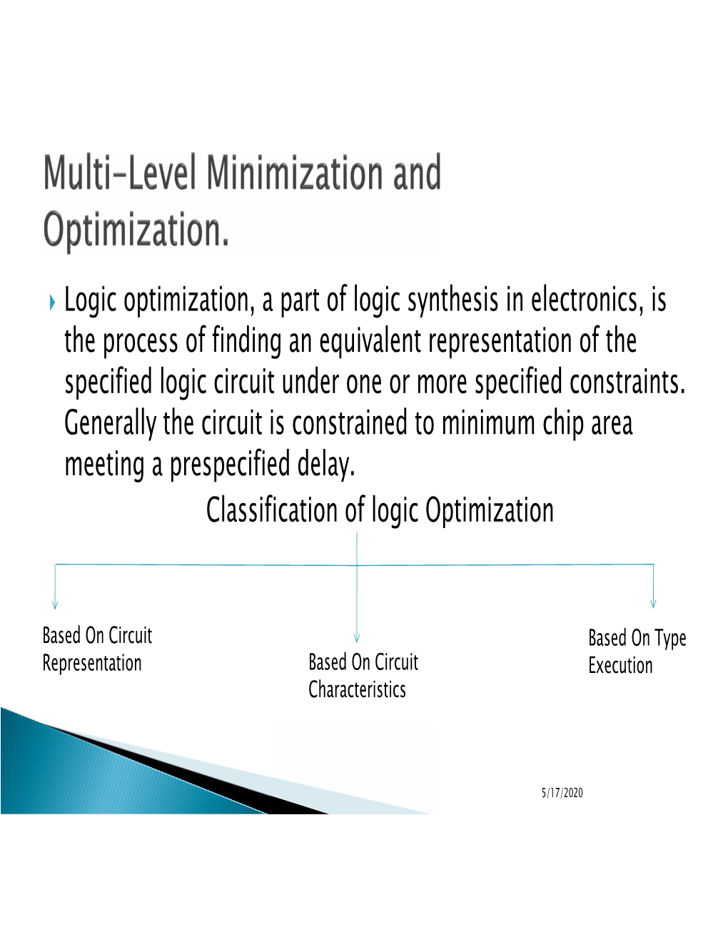 Multi-Level Minimization and Optimization