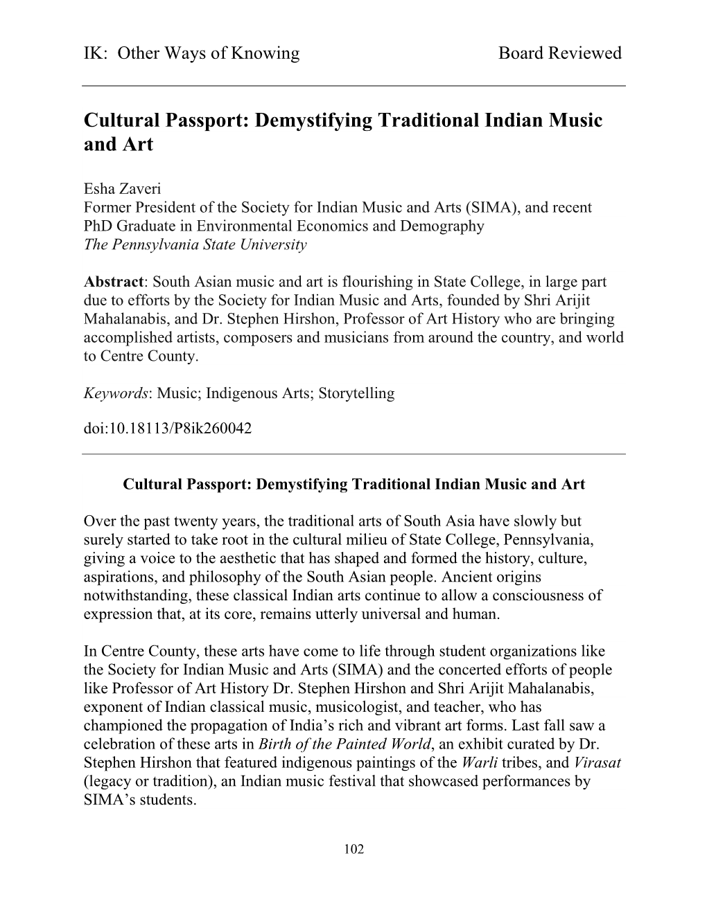 Cultural Passport: Demystifying Traditional Indian Music and Art