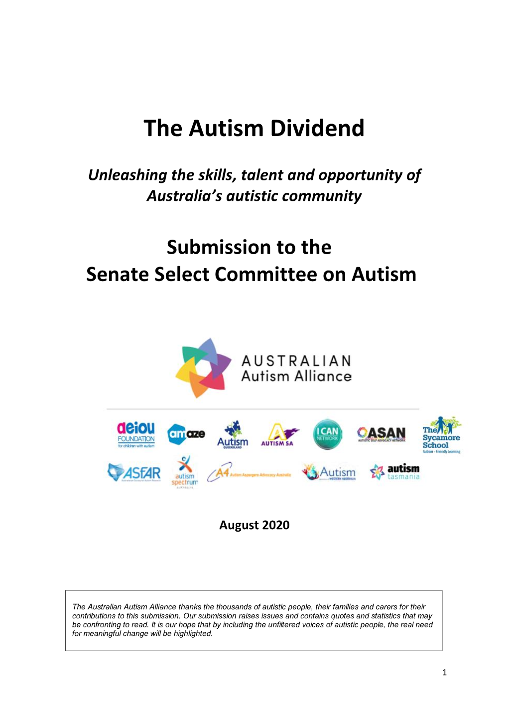 The Autism Dividend