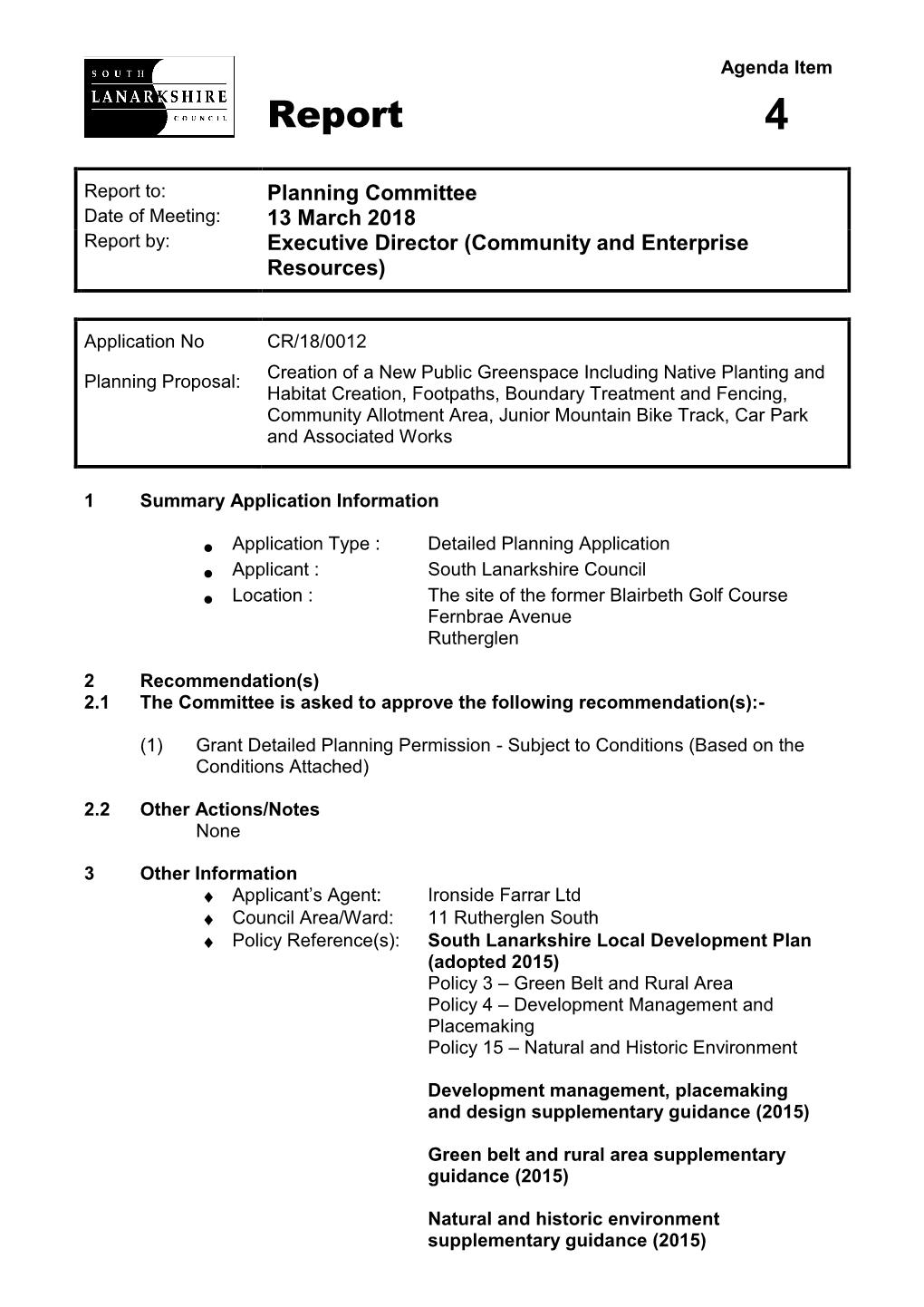 Report Submission 30 June 04