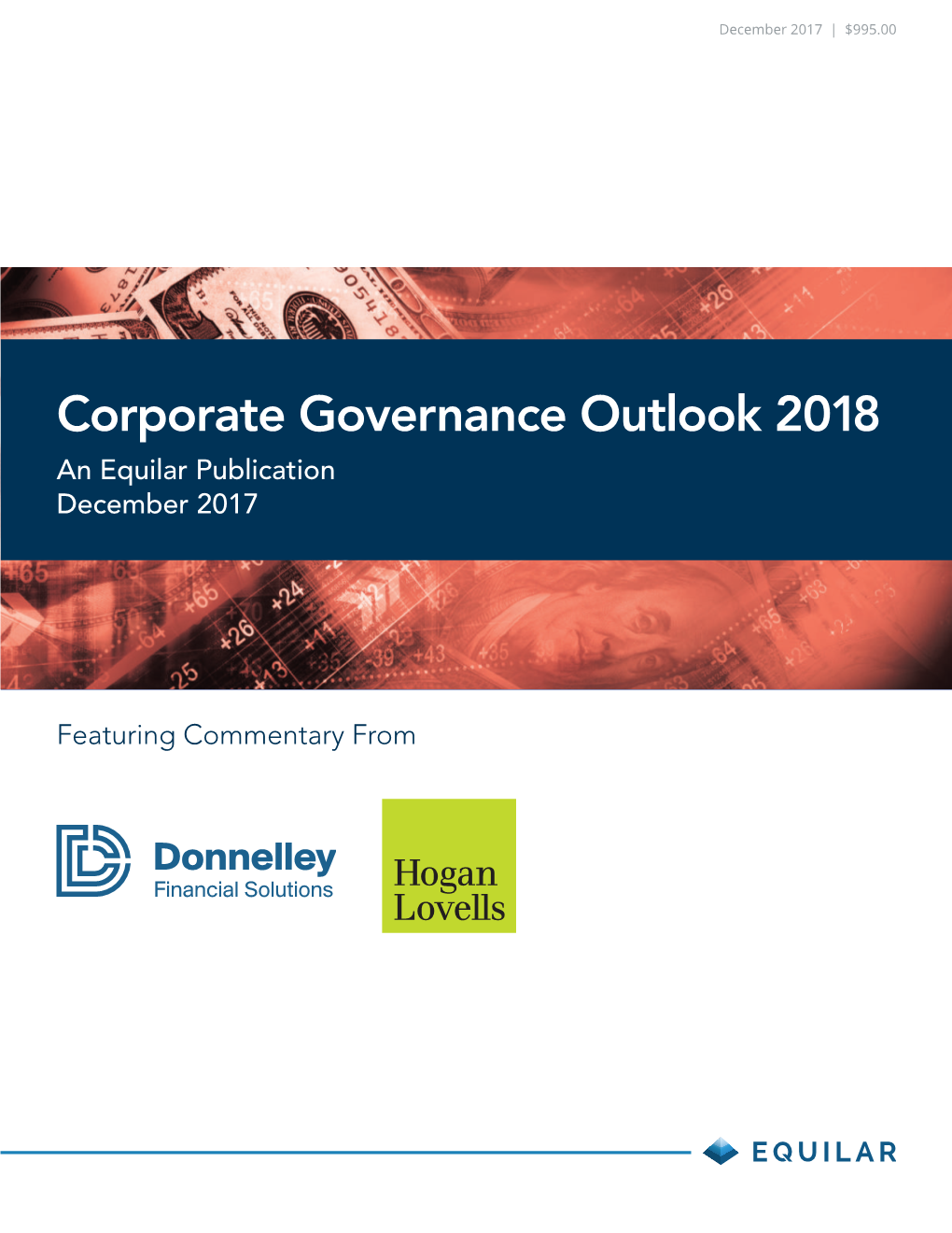 Corporate Governance Outlook 2018 an Equilar Publication December 2017