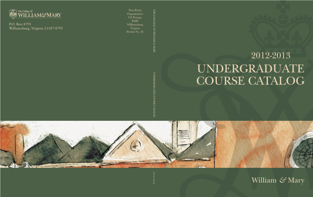 Undergraduate Course Catalog Undergraduate Course Catalog