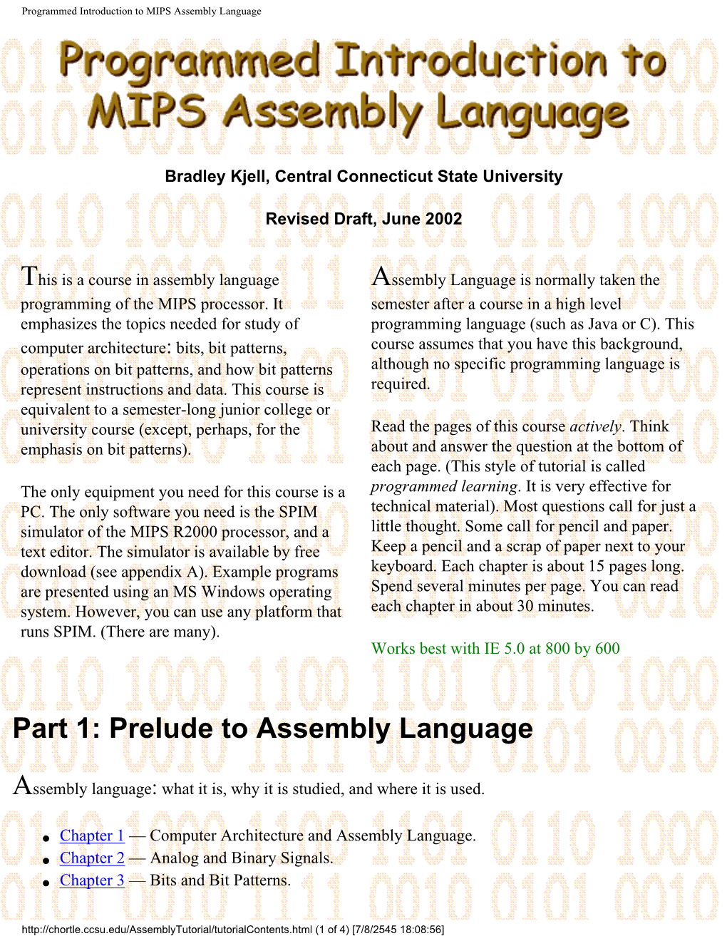 Programmed Introduction to MIPS Assembly Language