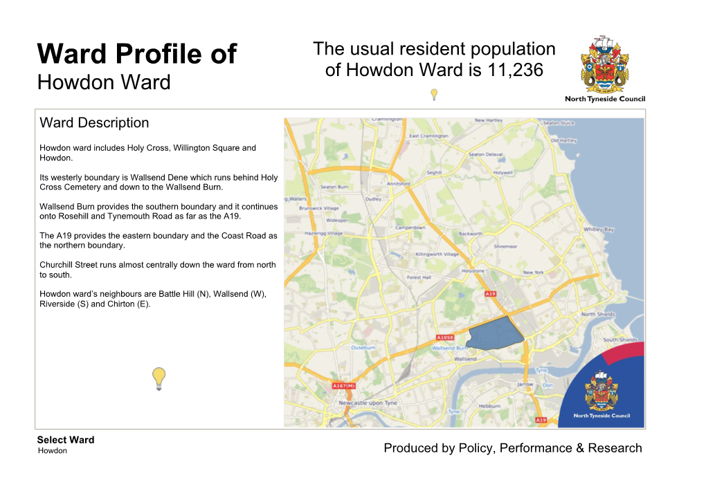 Ward Profile of of Howdon Ward Is 11,236 Howdon Ward