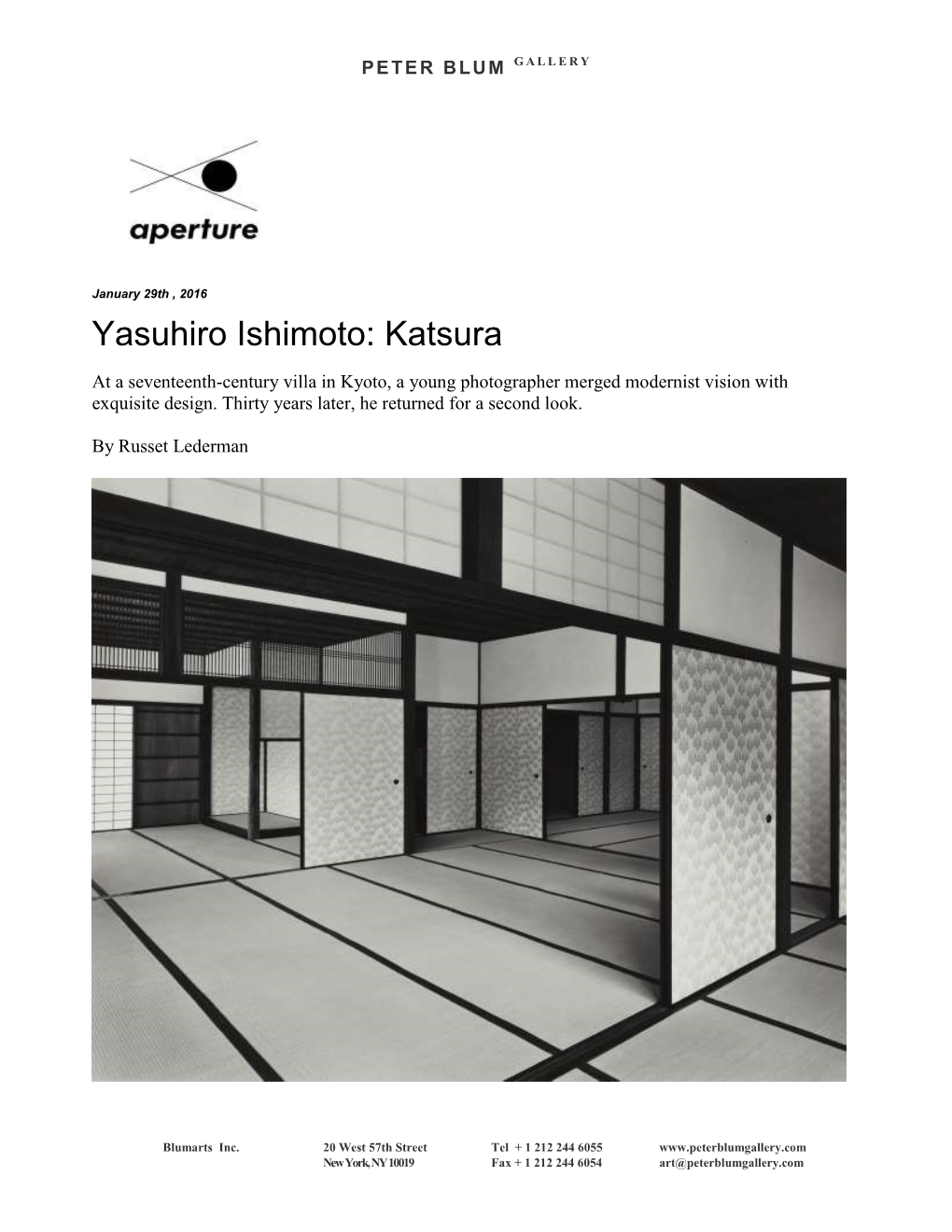 Yasuhiro Ishimoto: Katsura