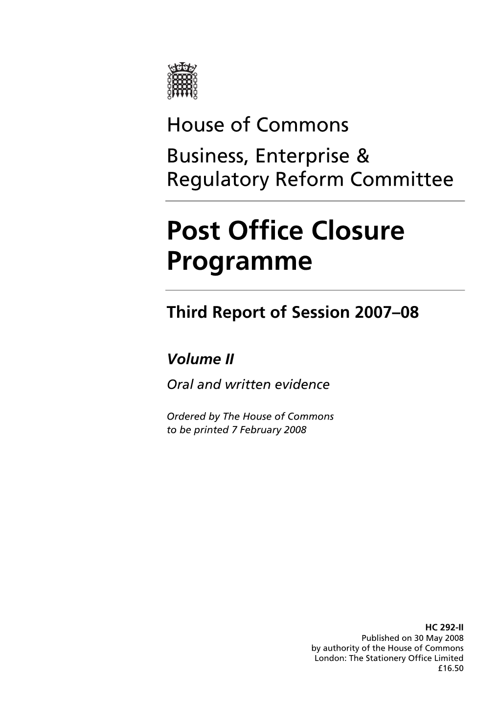 Post Office Closure Programme