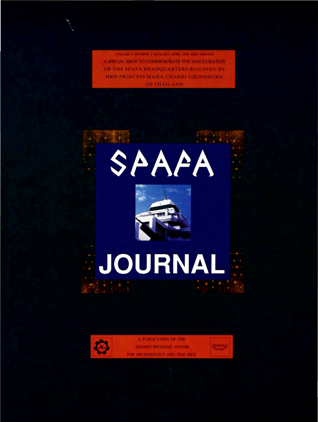 SPAFA Journal 1993, Vol 3, No 1