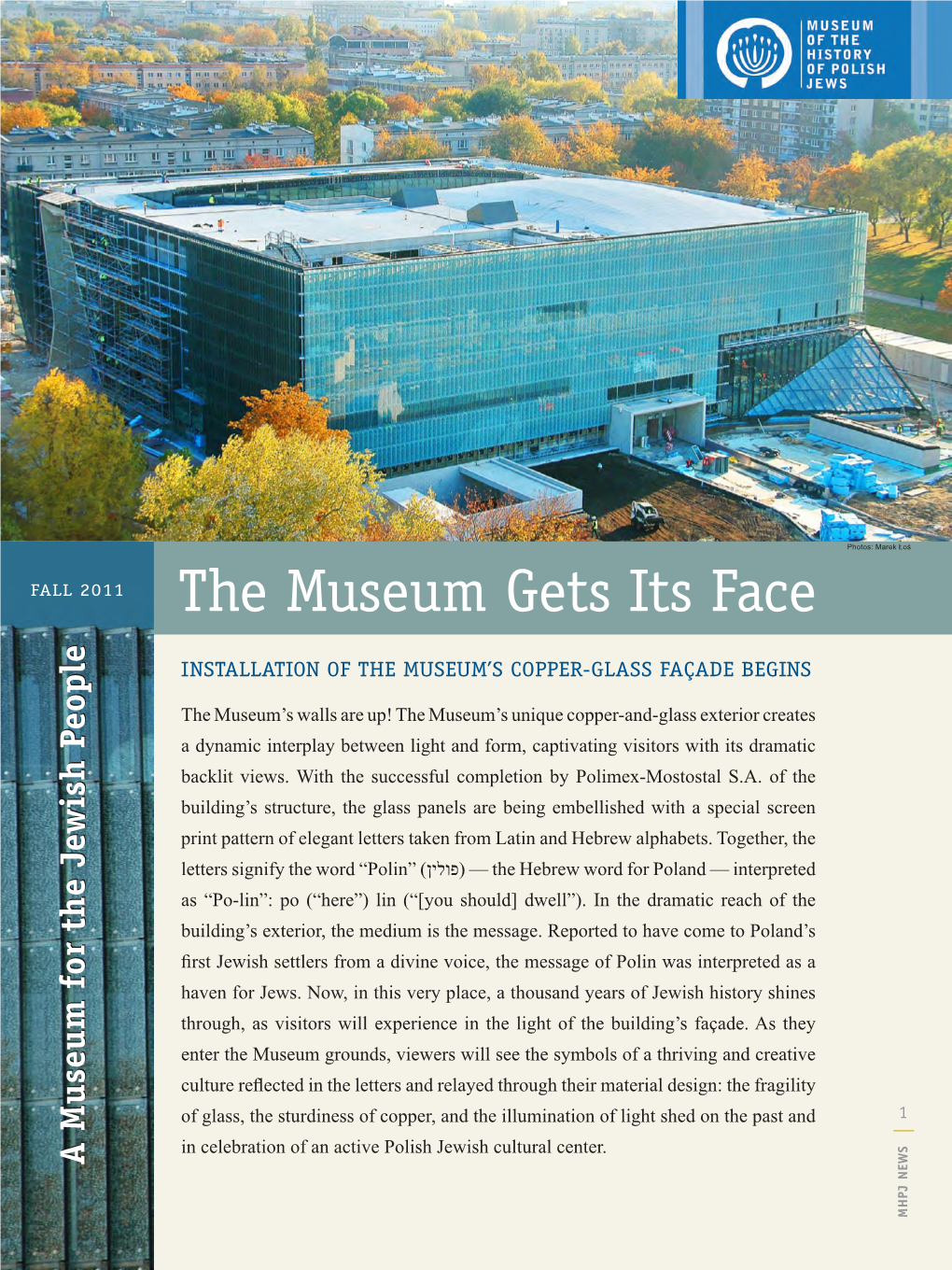 Museum of the History of Polish Jews Fall 2011 Newsletter
