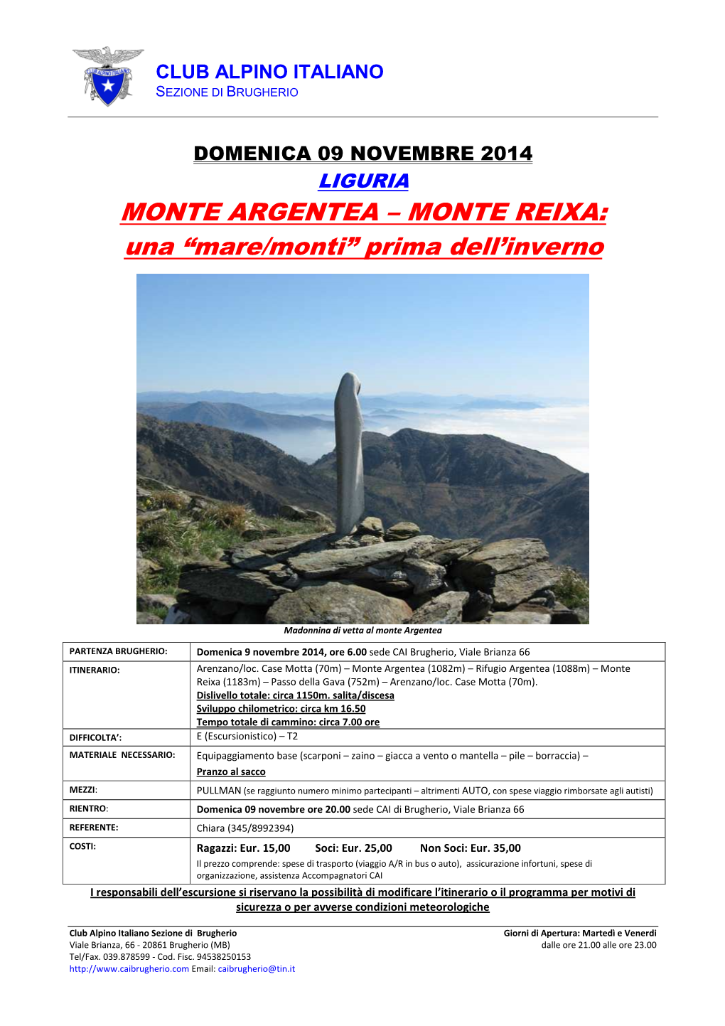 Monte Argentea-Liguria