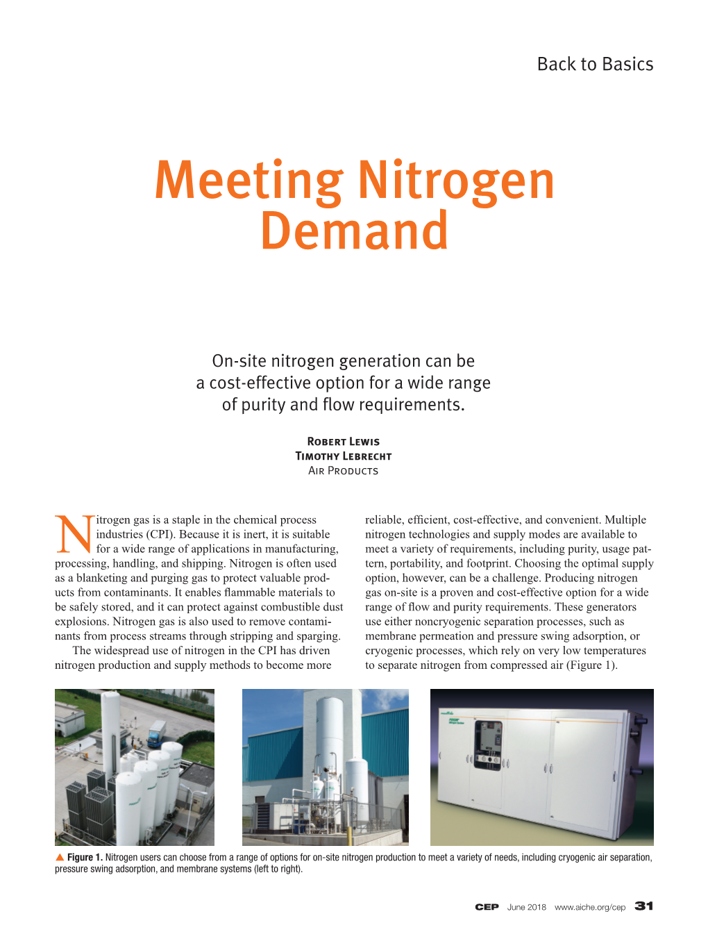 Meeting Nitrogen Demand