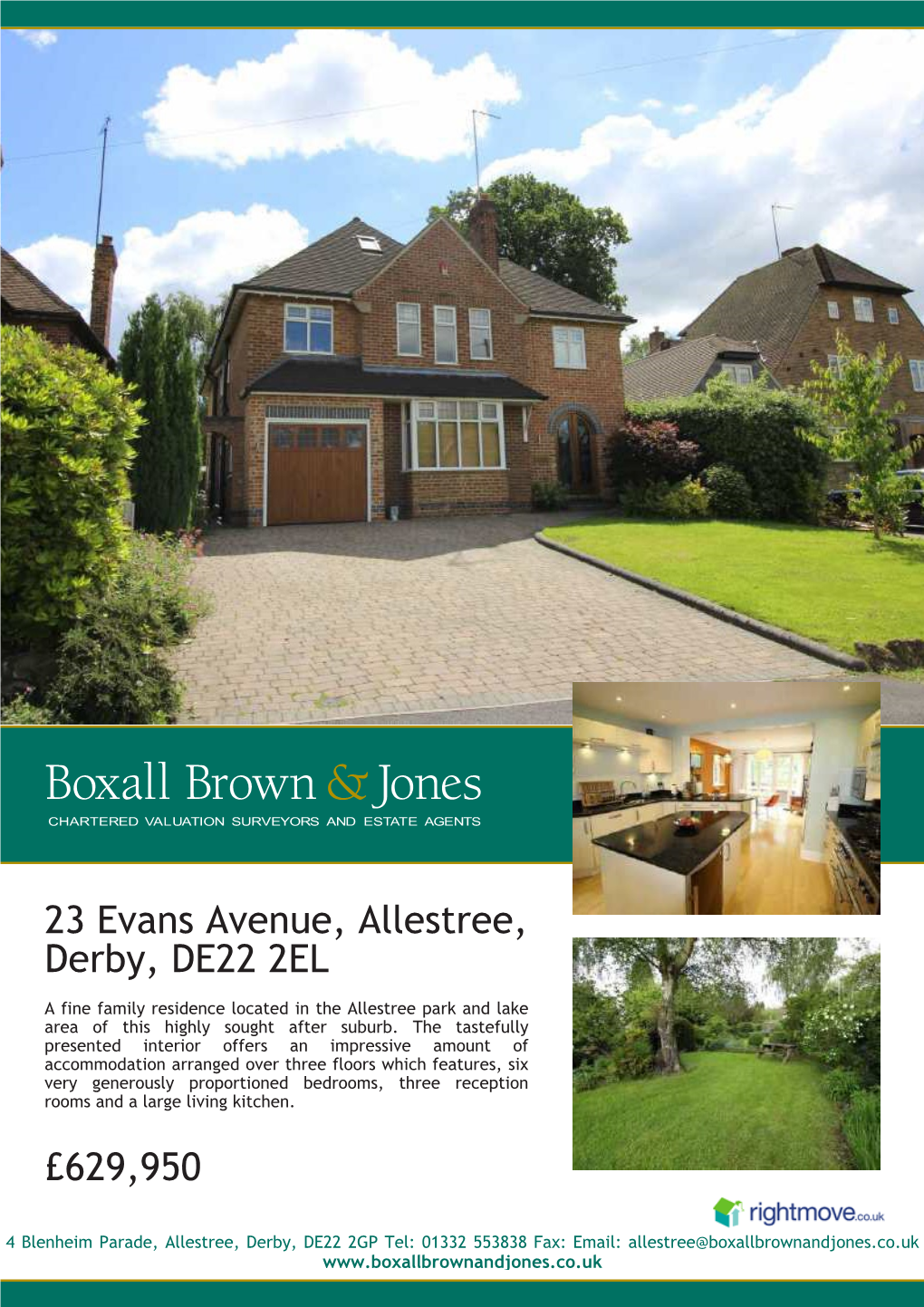 23 Evans Avenue, Allestree, Derby, DE22 2EL £629,950