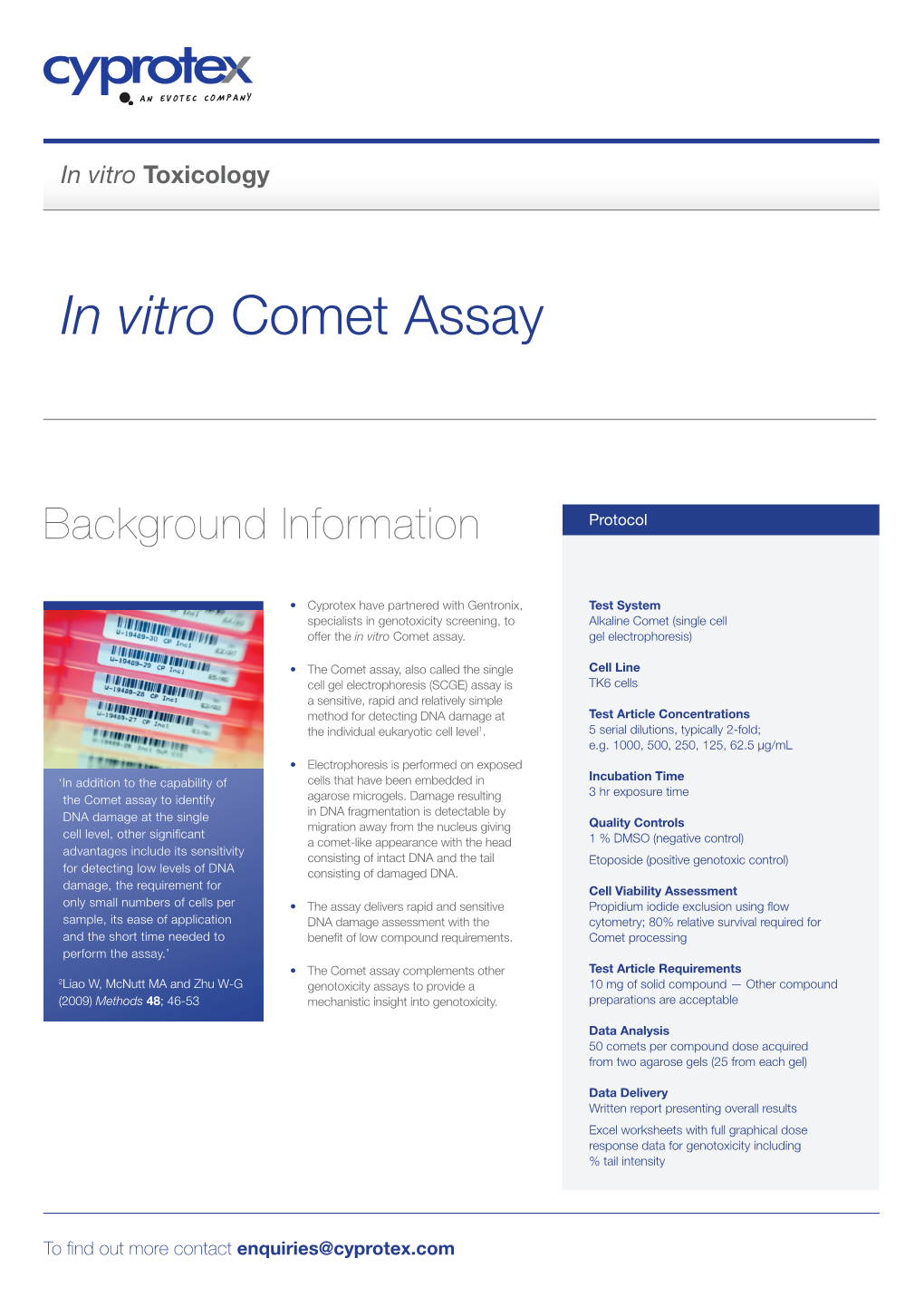 In Vitro Comet Assay