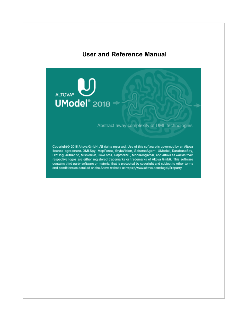 Altova Umodel 2018 User & Reference Manual