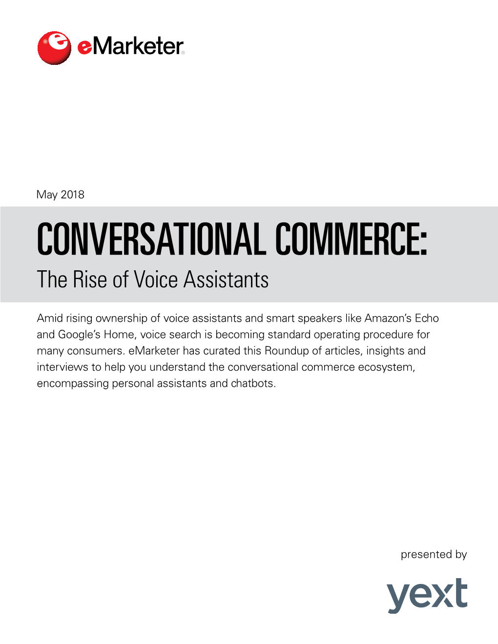 CONVERSATIONAL COMMERCE: the Rise of Voice Assistants