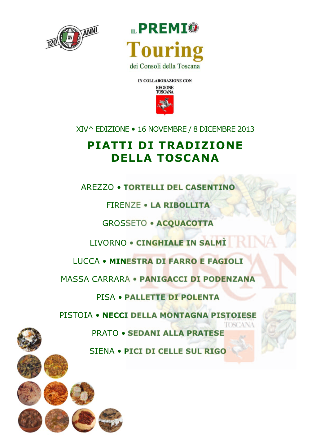 Piatti Di Tradizione Della Toscana