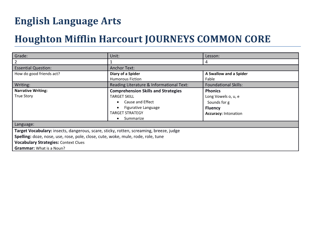 Houghton Mifflin Harcourt JOURNEYS COMMON CORE s6