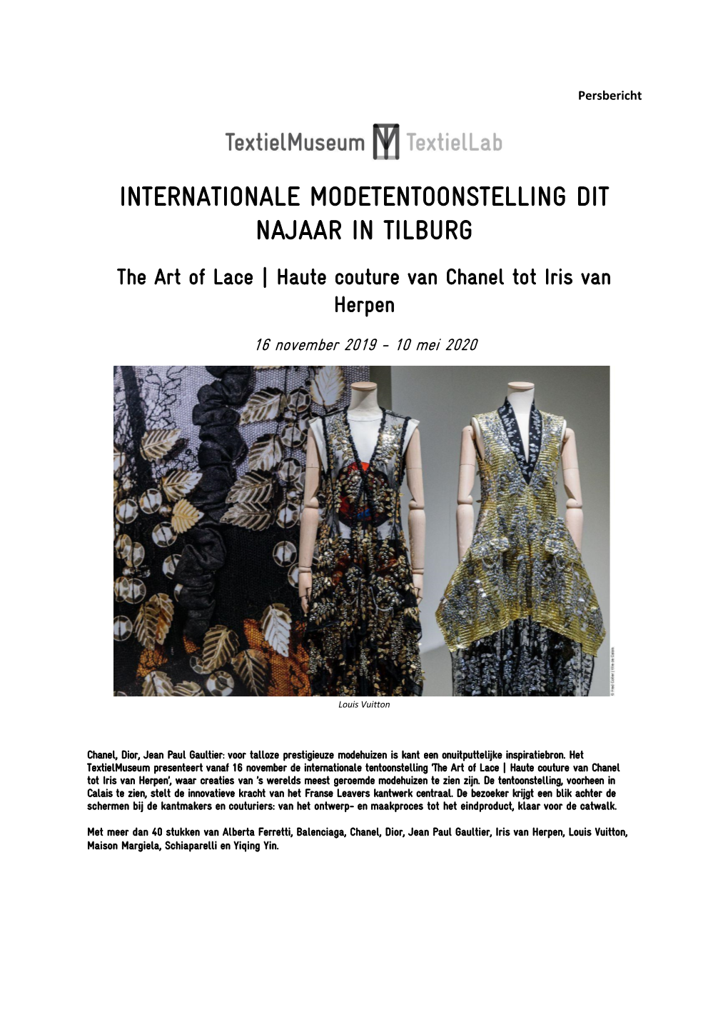 The Art of Lace | Haute Couture Van Chanel Tot Iris Van Herpen