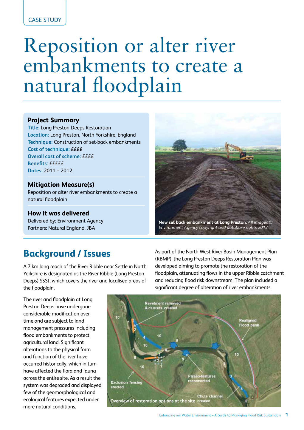Reposition Or Alter River Embankments to Create a Natural Floodplain