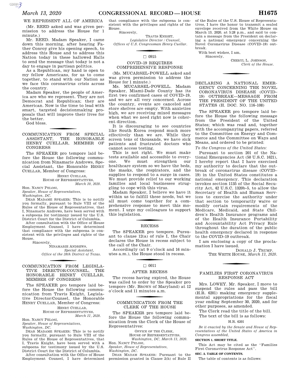 Congressional Record—House H1675