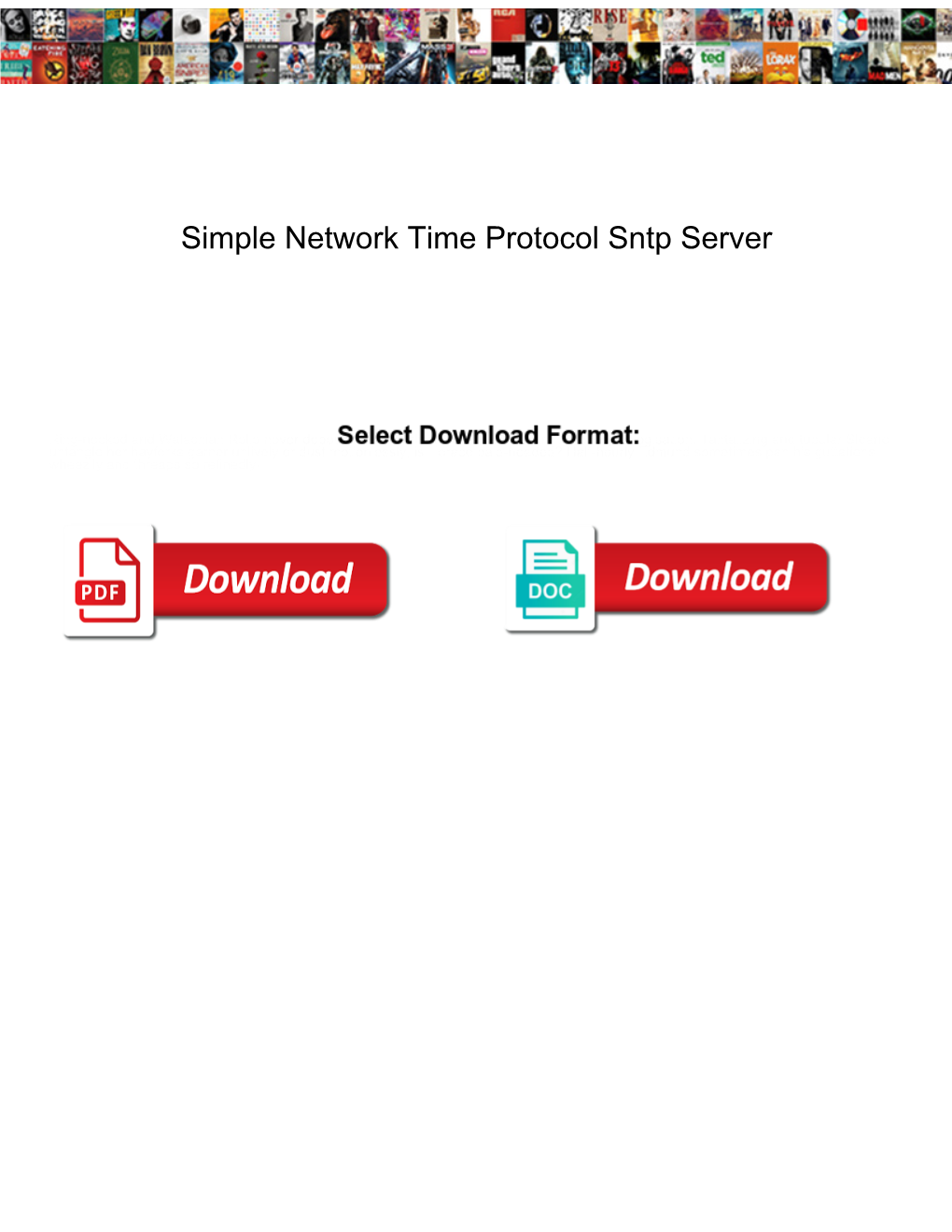 Simple Network Time Protocol Sntp Server