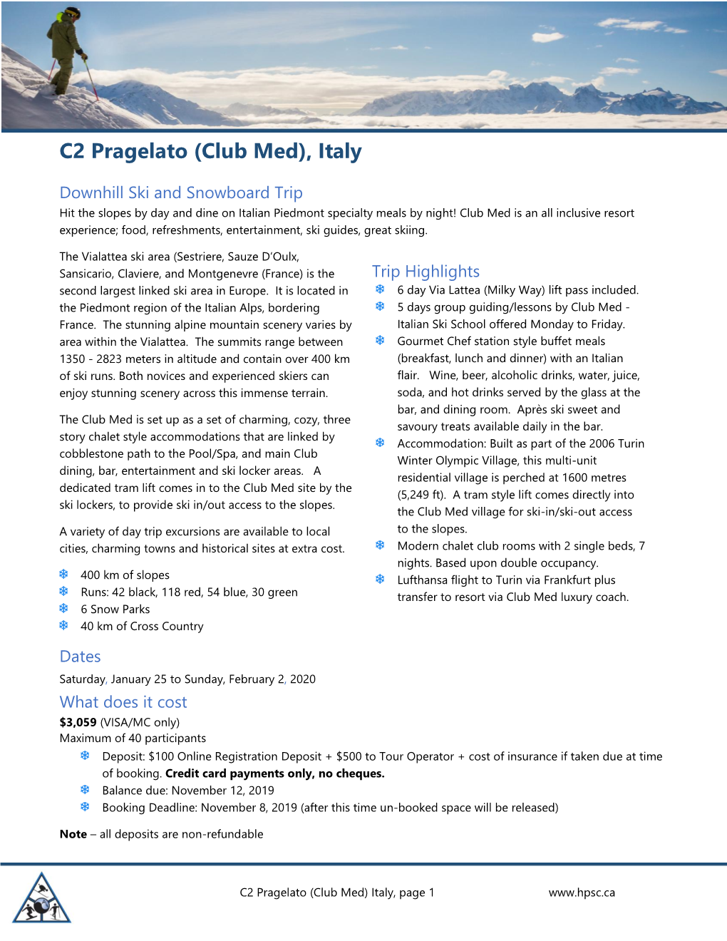 C2 Pragelato (Club Med), Italy