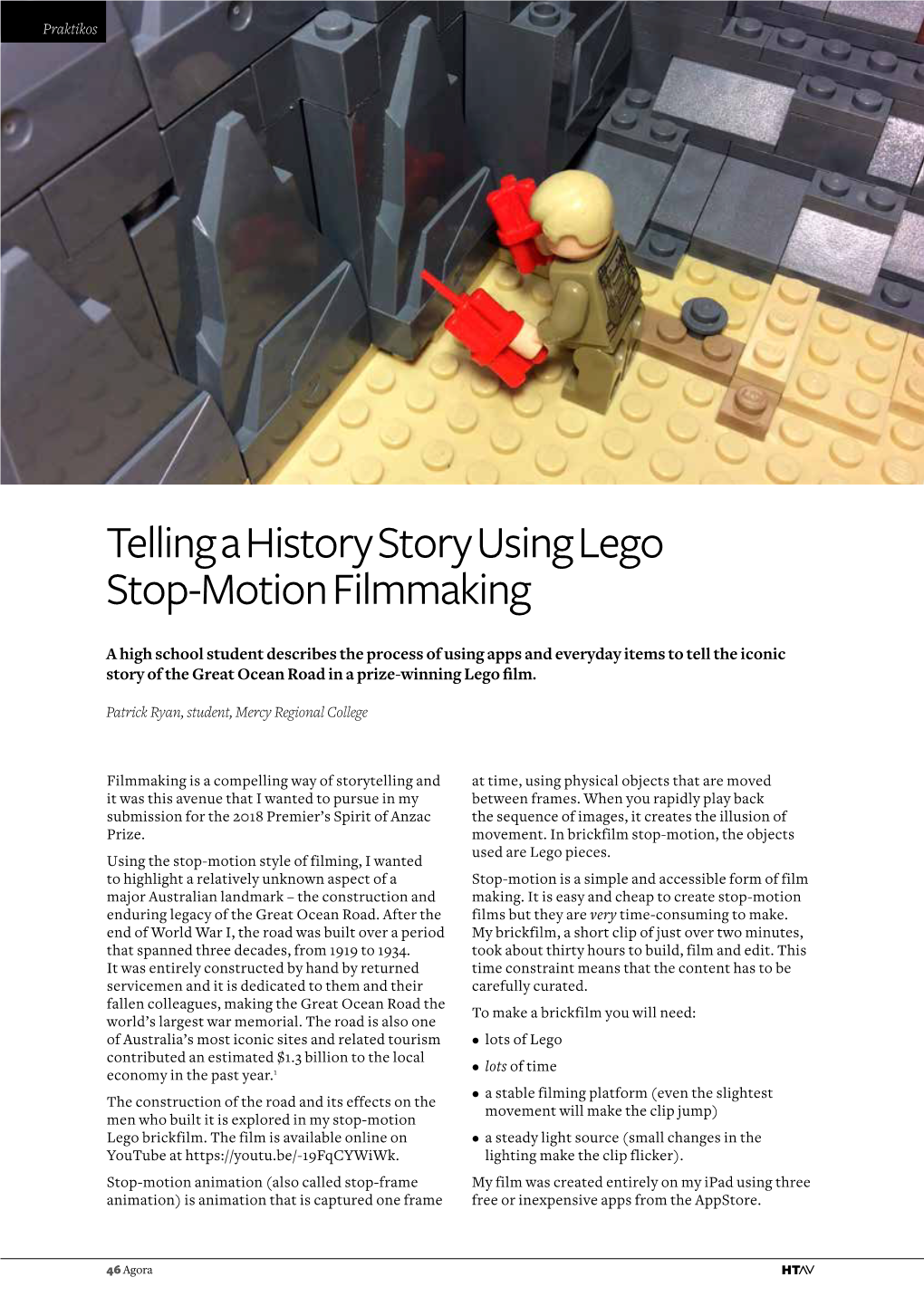 Telling a History Story Using Lego Stop‑Motion Filmmaking