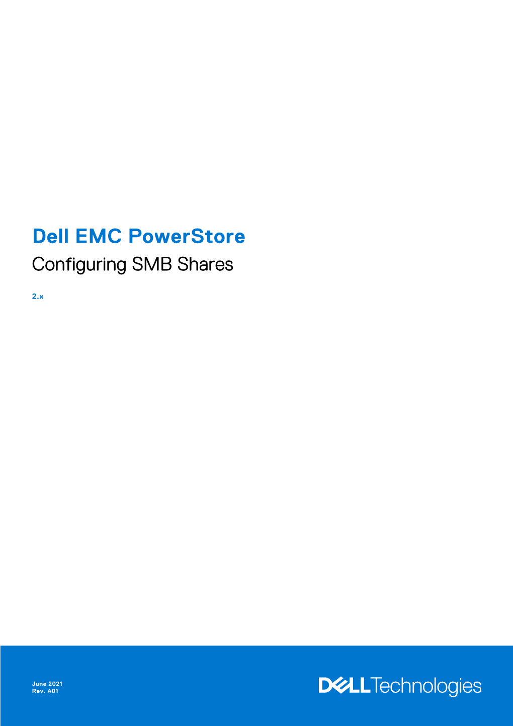 Dell EMC Powerstore Configuring SMB Shares