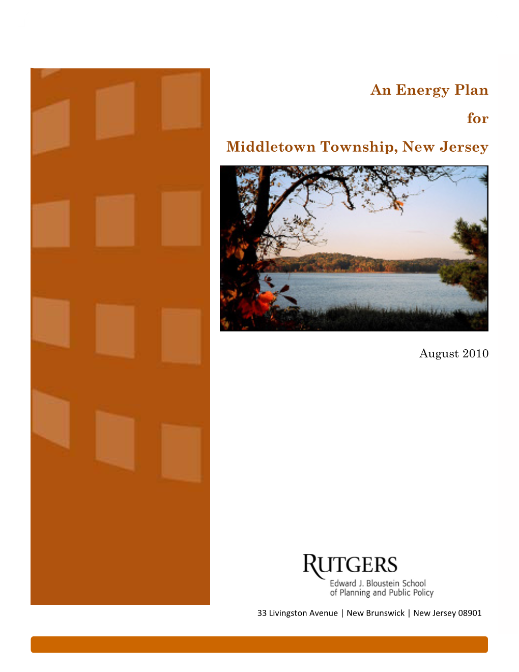 An Energy Plan for Middletown Township, New Jersey